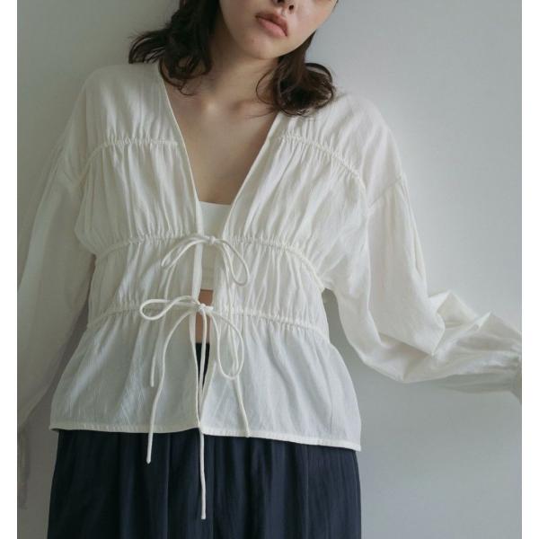ANUKE (アンヌーク ）Vneck Lace Blouse 即納