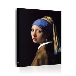 油絵風 世界名画 ヨハネス・フェルメール　真珠の耳飾りの少女　油彩　絵画