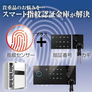 金庫 保管庫 指紋 緊急キー テンキー式 盗難...の詳細画像2