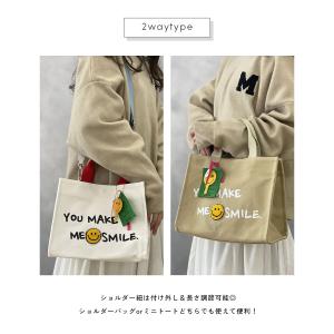 トートバッグ ショルダーバッグ 通学 レディー...の詳細画像2