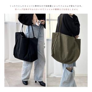 トートバッグ レディース 帆布 大きめ 軽い ...の詳細画像5