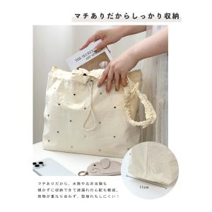 トートバッグ レディース ギャザー ナイロン ...の詳細画像2
