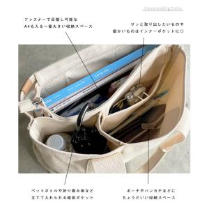 トートバッグ レディース 帆布 A4 大容量 ...の詳細画像2