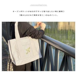 トートバッグ レディース 帆布 A4 大容量 ...の詳細画像5