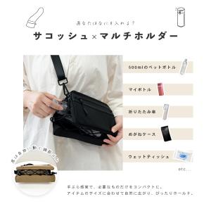 ショルダーバッグ サコッシュ 撥水 ナイロン ...の詳細画像2