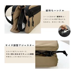 ショルダーバッグ サコッシュ 撥水 ナイロン ...の詳細画像4