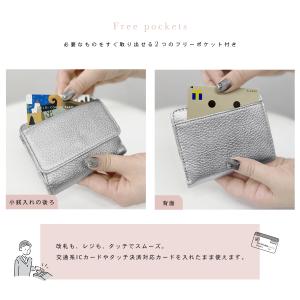 ミニ財布 レディース 本革 二つ折り コンパク...の詳細画像4