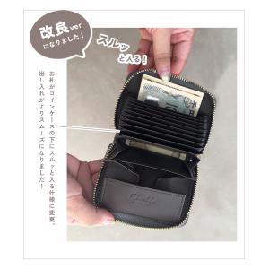 ミニ財布 レディース 二つ折り 大容量 お札折...の詳細画像4