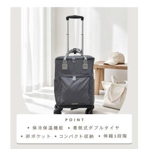 ショッピングカート 保冷 保温 4輪 折りたた...の詳細画像1
