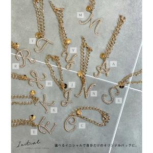 バッグチャーム ストーン イニシャル アルファ...の詳細画像4