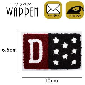 ワッペン 刺繍ワッペン 縦6.5cm×横10cm アメリカ 国旗 エンブレム D アイロン貼付け可能 バッグやiPhoneケースをオリジナルに ハンドメイド メール便 爆買