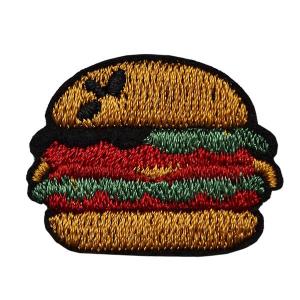 ワッペン 刺繍 縦2.4cm×横3cm ハンバ...の詳細画像1