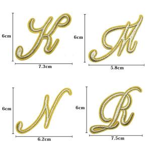 ワッペン 刺繍ワッペン アルファベット イニシ...の詳細画像2