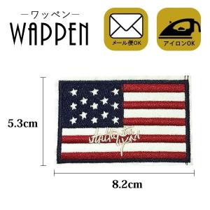 ワッペン 刺繍 アイロン おしゃれ アップリケ 国旗 ミリタリー メール便可 爆買