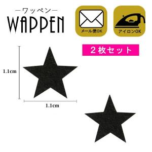 ワッペン アイロン 星 刺繍 おしゃれ アップリケ ホワイト ミニ スター