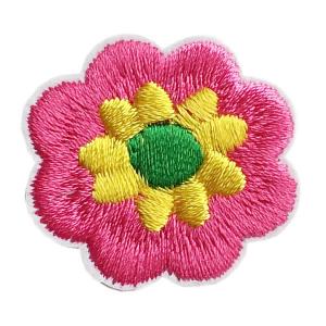フラワー ワッペン 刺繍 アイロン接着 花 ピ...の詳細画像1