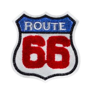 ワッペン 刺繍ワッペン ROUTE66 カスタ...の詳細画像3