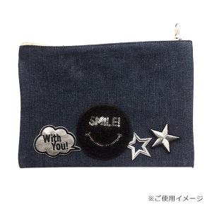 スマイル ワッペン 刺繍 おしゃれ アップリケ...の詳細画像2