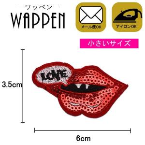 ワッペン スパンコール 縦3.5cm×横6cm ...の商品画像