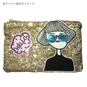 ワッペン スパンコールワッペン 刺繍 縦15....の詳細画像2