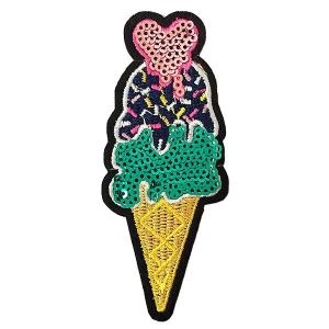 ワッペン スパンコール アイロン アップリケ ...の詳細画像1