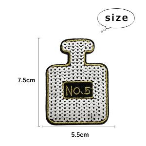 ワッペン スパンコール 縦7.5cm×横5.5...の詳細画像1