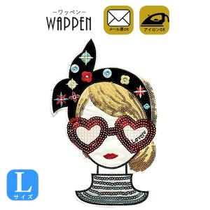 ワッペン スパンコール アイロン おしゃれ アップリケ