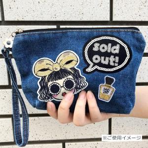 ガール ワッペン スパンコール おしゃれ アッ...の詳細画像1