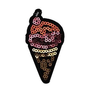 ワッペン スパンコール 縦7cm×横3.7cm...の詳細画像1