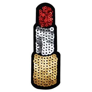 ワッペン スパンコール 縦9.7cm×横3.3...の詳細画像1