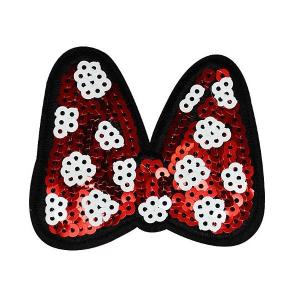 ワッペン スパンコール 縦7cm×横8cm リ...の詳細画像1
