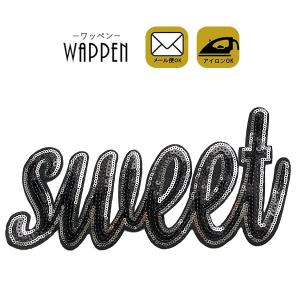 ワッペン 大きい ビッグサイズ スパンコール アイロン