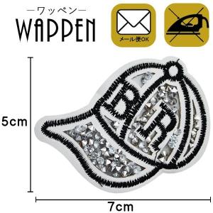ワッペン ストーン付きワッペン 縦5cm×横7c...の商品画像