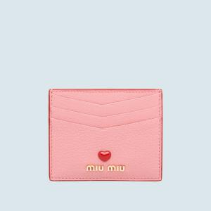 ミュウミュウ MIU MIU カードケース 名刺入れ パスケース ピンク