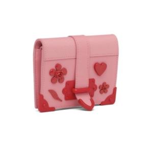 プラダ 財布 プラダ ２つ折り Prada 小財布 ピンク 財布 二つ折り レッド レザー Prada Prada1mv42dfxf0my4 ブランドショップrarelist ゴールド 特別訳あり特価