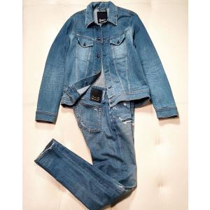 DENHAM◇Gジャン/M/コットン/BLU/総柄/27190-2-20031 : セカンド