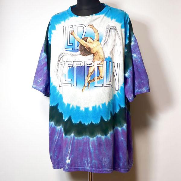 レッドツェッペリン リキッドブルー タイダイTシャツ XXL ロックTシャツ 90s Led Zep...