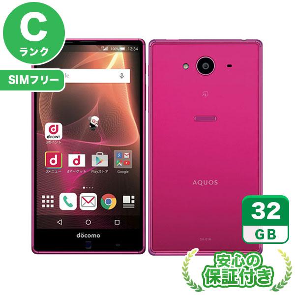 SIMフリー AQUOS ZETA SH-01H マゼンタ32GB 本体[Cランク] Android...