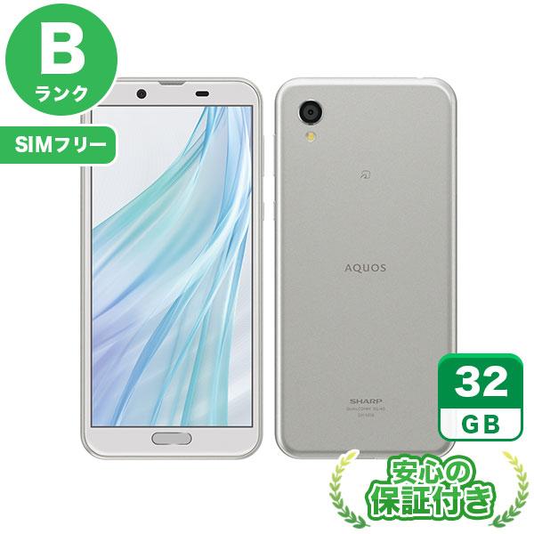 SIMフリー AQUOS sense2 SH-M08 ホワイトシルバー32GB 本体[Bランク] A...