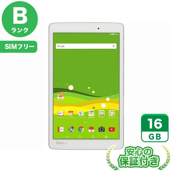 SIMフリー Qua tab PX ホワイト16GB 本体[Bランク] Androidタブレット 中...