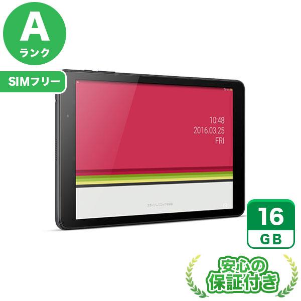 SIMフリー Qua tab 02 HWT31 チャコールブラック16GB 本体[Aランク] And...