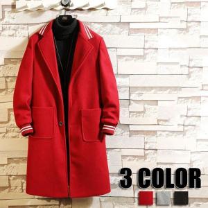 メンズ ロングコート 赤の商品一覧 通販 Yahoo ショッピング