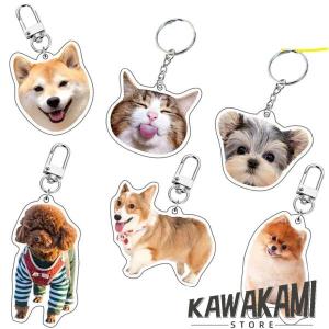 写真 キーホルダー 犬 アクリル 記念品 猫 犬 ハムスター メモリアルグッズ ペットグッズ 犬用品 オーナーズグッズ オーダーメイド オリジナルキーホルダー｜raspberry-store
