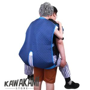 おんぶ紐 介護用 介助ベルト 耐荷重100kg 緊急時の移動に 避難用具 介護用品 安全背負い具 介護リフト (ブルー)｜raspberry-store