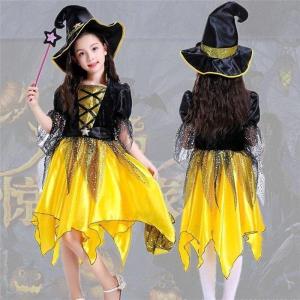 ハロウィン 魔女 子供 コスプレ コスチューム 仮装 衣装 精霊 巫女 キッズ ドレス ワンピース ステージ イベント Halloween 女の子｜raspberry-store