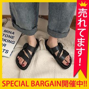 コンフォートサンダル サンダル レディース 夏 春 ぺたんこ フラット カジュアル 歩きやすい 靴 シューズ ^bo-646^