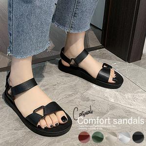 サンダル コンフォートサンダル フラット 春夏 カジュアル 履きやすい レディース シューズ ^bo-768^