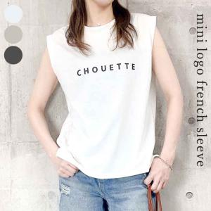 Tシャツ タンクトップ レディース 春 夏 黒 白 おしゃれ ノースリーブ フレンチスリーブ ロゴ トップス 涼しい [郵1]^t1005^