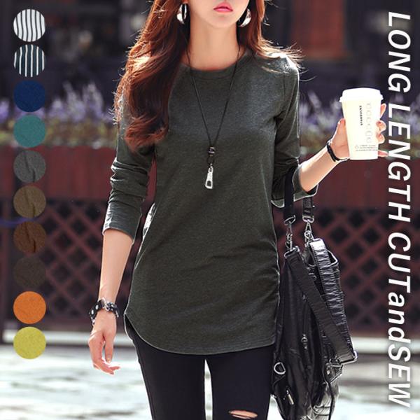 1196円 クーポンで！ tシャツ ロンt 長袖 レディース 春 秋 冬 トップス おしゃれ かわい...