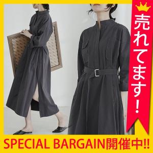 ワンピース レディース 長袖 ロング 大きいサイズ きれいめ ミモレ 膝丈 ^w515^